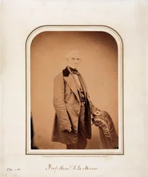 Samuel F B Morse amerikai művész és a Morse-kód feltalálója, 1870 körül