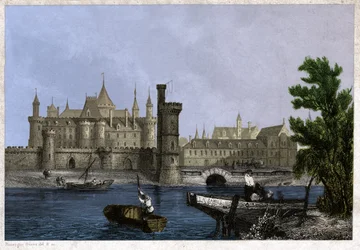 A régi Louvre, 19. század eleje (metszet)