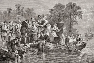 Tobacco Wives vagy Tobacco Brides érkeznek Jamestownba (Virginia, USA).