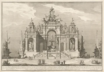 The Seconda Macchina for the Chinea 1754: A Waterworks allegory