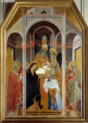 Bemutató a templomban Bartolo di Fredi (1330-1410) festménye fára 14. század V. 1,9x1,25 m