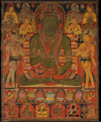 Buddha Amoghasiddhi és nyolc bódhiszattva
