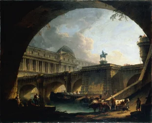 Francia: Caprice architectural : un palais inspiré du Louvre et le Pont-Neuf s