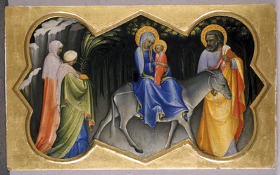 Repülés Egyiptomba, 1405 körül (tempera nyárfán)