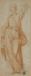 Álló drapírozott figura