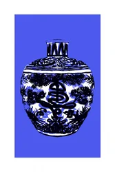Kínai kék porcelán edény