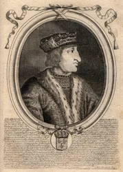 VI. Károly (1368-1422), francia király portréja – VI. KÁROLY (1368-1422) francia király