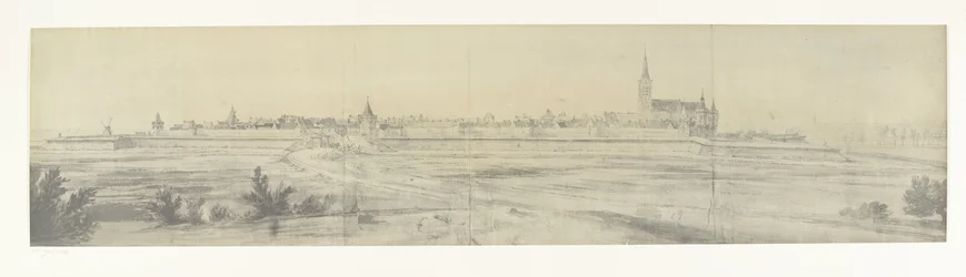 Gezicht op Elburg, 1672 Foto