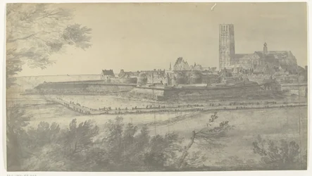 Harderwijk látképe, 1672 Fényképek a Manufacture des Gobelins-ben (sorozat címe) Adam Frans van der Meulen 1672-es Hollandia francia inváziójáról készült rajzairól