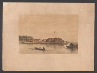 Zeelandia erőd Paramaribo-ban Suriname. A paramariboi Zelandia erőd kilátása (cím az objektumon) Nyugat-India (sorozat címe a tárgyon) Kilátások Hollandia Nyugat-Indiájáról (sorozat címe)