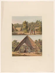 Arowaks tábor Suriname. Arowakka indián tábor (cím a tárgyon)