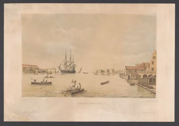 Willemstad Curaçao kikötőjének bevétele (cím a tárgyon) Nyugat-India (sorozat címe a tárgyon) Kilátások Hollandia Nyugat-Indiájáról (sorozat címe)