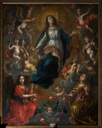 Plébániatemplom (Szent György-plébániatemplom). Belső. Mária mennybemenetele. Nicolas de Liemaeckere. 1640.