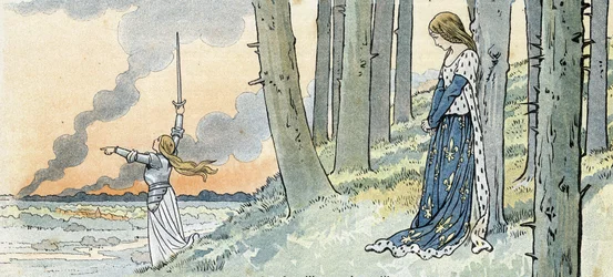 Százéves háború „Franciaország”, története G. Montorgueil, képét Job készítette” 1896 (metszet)