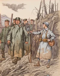 Jacques Marie Gaston Onfroy de Breville a munkahelyén (1858-1931) - Blueberry (fiatal újonc, aki német foglyokat felügyelt az első világháború alatt), Magángyűjtemény