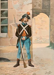 Jacques Marie Gaston Onfroy de Breville dit JOB (1858-1931) - Francia csapatok mindenkor: 1, ere legion des francs (1796), Magángyűjtemény