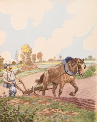 Jacques Marie Gaston Onfroy de Breville az állásban (1858-1931) – Le retour à la terre (a francia katonaság visszatér a területére az első világháború után), Magángyűjtemény