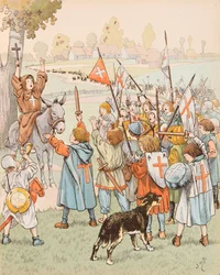 Jacques Marie Gaston Onfroy de Breville dit JOB (1858-1931) – A gyermekek keresztes hadjárata Jeruzsálemben 1212-ben, Magángyűjtemény