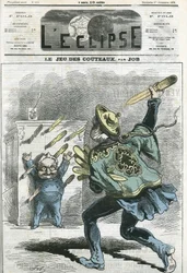 Le jeux des knives, Adolphe Thiers (1797-1877), francia történész és államférfi. Borító a „” L