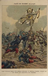 1. világháború: A zászló elfoglalása (illusztráció)