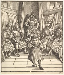 Illusztráció: A fehér király Der Weiß König, 15-16. század.